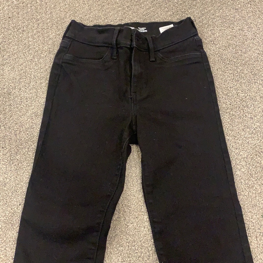 Black old navy ballerina jeggings size 12